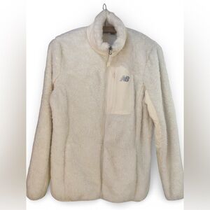 New Balance Zip-Up Jacket Super Soft Women's Size Medium Like‎ New Cream White